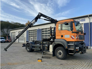 Camion ampliroll MAN TGA 18.350 4x4 Abrollkipper + Kran *Winterdienst