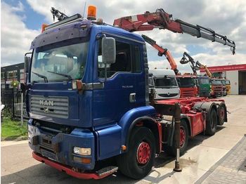 Camion ampliroll MAN TGA 35.480 HMF 2223K4 MET 3XZIJDIG KABEL