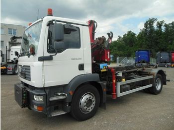 Camion ampliroll MAN TGM 18.240 BB, ABROLLKIPPER MIT KRAN