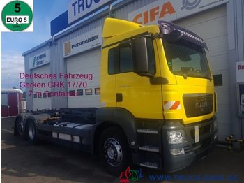 Camion ampliroll MAN TGS 26.400 Gerken Abroller 7m AHK Neue Kupplung