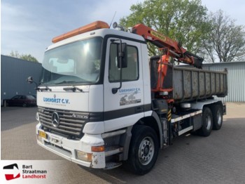 Camion ampliroll Mercedes Benz 2631 6x4 kabelsysteem met Palfinger kraan original 336.000 km!!!