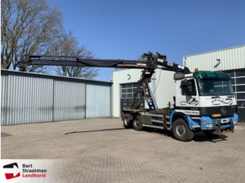 Camion ampliroll Mercedes Benz 3331 6x6 containersysteem met kraan