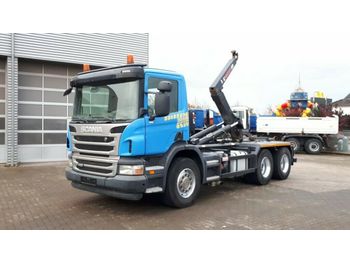 Camion ampliroll Scania P 420 6x4 Abrollkipper 3,7mRadstand Schalter top