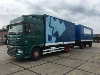 Camion bâche DAF FA XF105 SPACE CAB / MANUEL + DERCKS 2 ASSIGE AA