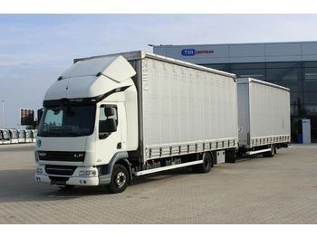 Camion bâche DAF LF 45.250, EURO 5 EEV + TRAILER BG CA1(2014)