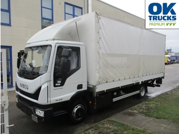 Camion bâche IVECO Eurocargo ML75E21/PEVI_C Klima AHK Luftfeder ZV