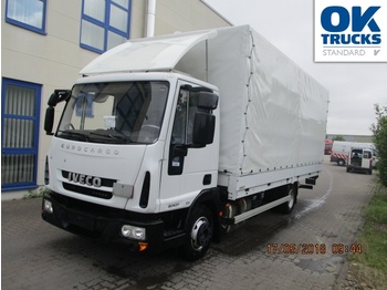 Camion bâche IVECO Eurocargo ML80E21/P Euro6 Klima AHK Luftfeder ZV