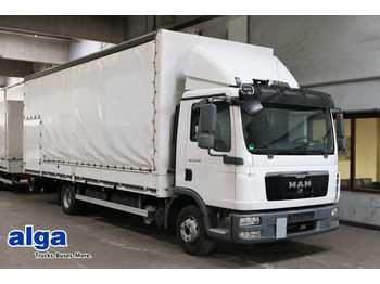 Camion bâche MAN 12.250 TGL, Gardine, 7,1 m. lang, 1,5 t. LBW.