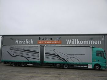Camion bâche MAN TGX 26.440 6x2-2 LL Jumbo, Robert Anhänger 2015