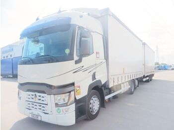 Camion bâche Renault T460 6x2 tandem jumbo 115m3 -Retarder