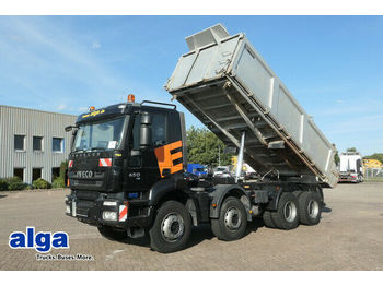 Camion benne Iveco AD340T45 8x4/Dautel 3 Seitenkipper/5,6 m. lang
