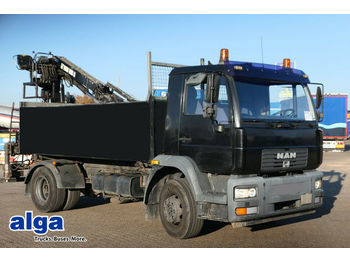 Camion benne MAN 15.224 4x2, 3.800mm lang, Heckkran HIAB 085
