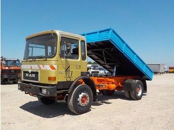 Camion benne MAN 16.192 5 (6 CYLINDER/ MANUAL PUMP/ STEEL SUSP)