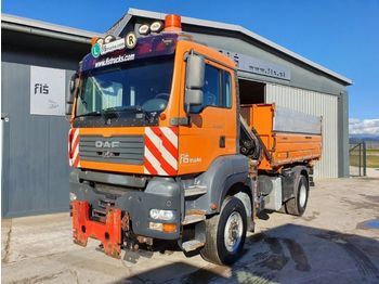 Camion benne MAN TGA 18.350 BL 4X4 tipper + HIAB 099