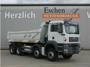 Camion benne MAN TGA 35.400, 8x8, Muldenkipper, Blatt