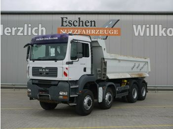 Camion benne MAN TGA 35.400, 8x8, Muldenkipper, Blatt