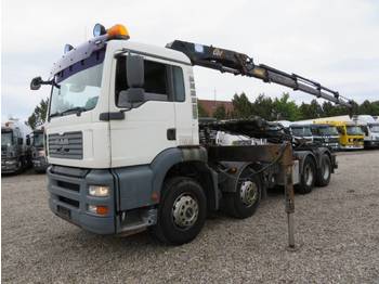 Camion benne MAN TGA 35.433 8X2 Crane HMF 2003K4
