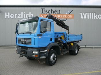 Camion benne MAN TGM 18.280 4x4 BB*1.Hand*Meiller 3-S*HIAB 111BS3