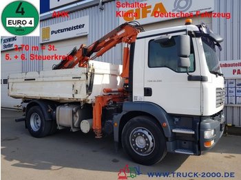 Camion benne MAN TGM 18.330 Meiller Atlas 105.2 5.+ 6.Steuerkreis