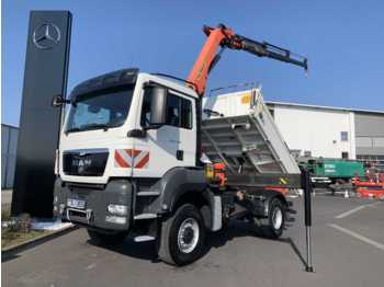 Camion benne MAN TGS 18.480 AK 4x4 BB Kipper/Kran Funk 1. Hand