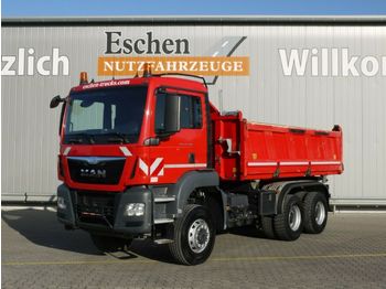 Camion benne MAN TGS 26.400 BB, 6x6, Bordmatik, Klima