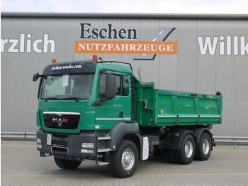 Camion benne MAN TGS 26.440 6x6 H, Meiller 3-S-Kipper, Bordmatik