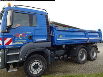 Camion benne MAN TGS 26.500 6x4 BB L- Haus, Bordmatik links, Meil