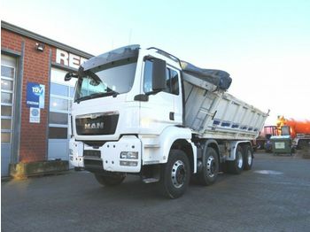 Camion benne MAN TG-S 35.440 8x4 BB 4-Achs Kipper Scheckheft MAN