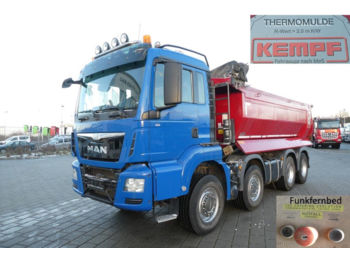 Camion benne MAN TG-S 35.480 8x4 BB ca. 17m³ THERMO-Mulde