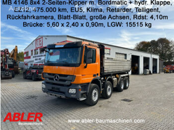 Camion benne MERCEDES-BENZ Actros 4146 8x4 2-Seiten-Kipper mit Bordmatic