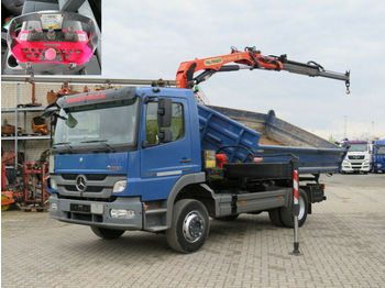 Camion benne Mercedes-Benz Atego 1224 K 2-Achs Kipper Kran Funk