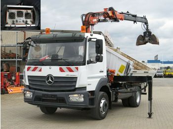 Camion benne Mercedes-Benz Atego 1630 K 2-Achs Kipper Kran