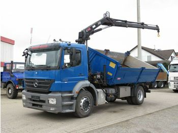 Camion benne Mercedes-Benz Axor 1824 2-Achs Kipper Kran