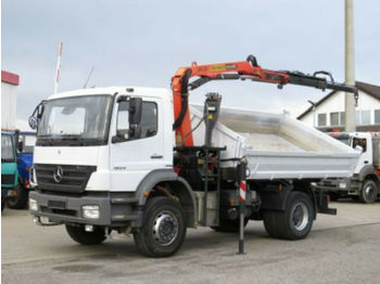 Camion benne Mercedes-Benz Axor 1824 2-Achs Kipper Kran
