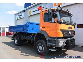 Camion benne Mercedes-Benz Axor 1829 4x4 Meiller Kommunalplatte nur 218 tkm