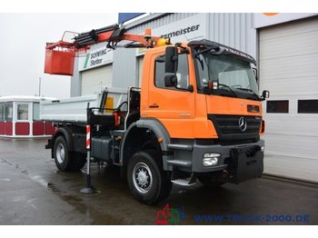 Camion benne Mercedes-Benz Axor 1829 4x4 PK9002 3-S-K Arbeitskorb TüV 10/20