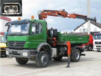 Camion benne Mercedes-Benz Axor 1829 AK 4x4 2-Achs Allradkipper Kran Funk+G