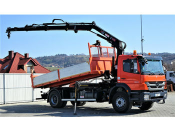 Camion benne Mercedes-Benz Axor 1829 Kipper 5,50m + Kran/FUNK Topzustand