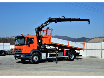 Camion benne Mercedes-Benz Axor 1829 Kipper 5,50m + Kran/FUNK Topzustand
