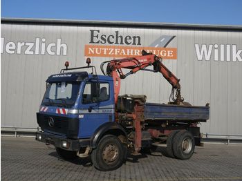 Camion benne Mercedes-Benz SK 1722 AK 4x4,Atlas 80.1 Kran, 3-Seiten Kipper