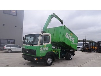 Camion benne Mercedes-Benz SK 817 (FULL STEEL SUSPENSION / WITH MK CRANE)