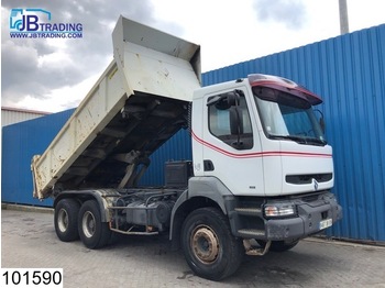 Camion benne Renault Kerax 340 6x4, EURO 2, Manual, Steel suspension, Airco, Hub reduction