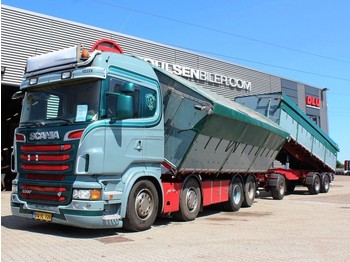 Camion benne Scania R500 8x2 inkl. Trailer