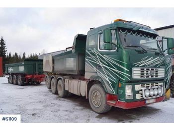 Camion benne VOLVO FH480 8x4 Tridem, Tipptruck with 3 axle Tipptraile