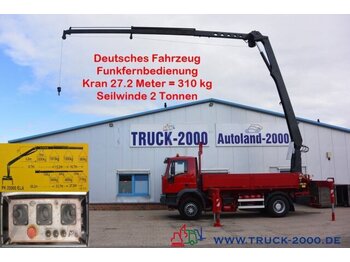 Camion grue Iveco 190EH30 Dachdecker Montagekran 27.2 m+ Seilwinde