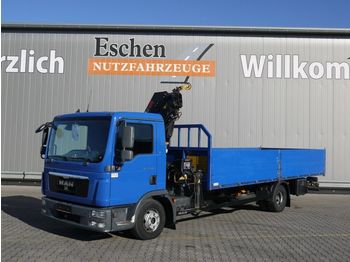 Camion plateau MAN TGL 12.180 BL, HIAB 099 E-3, 1.Hand, UVV 11/21
