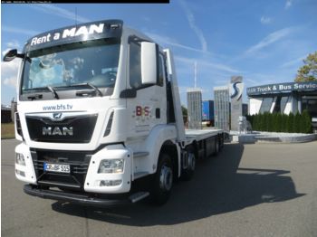 Camion plateau MAN TGS 35.420 8x2-6 BL Plateau, Junghanns RAMPENFAH