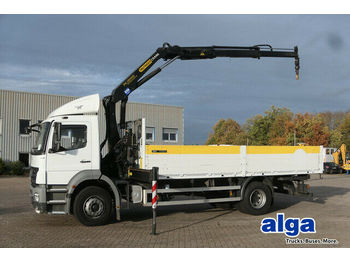 Camion plateau Mercedes-Benz 1823 Axor/Palfinger Kran/Partikelfilter/Blatt