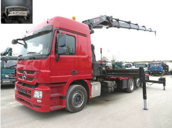 Camion plateau Mercedes-Benz Actros 2544 L6x2 Pritsche Kran Hiab XS477, 47m/t