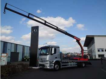 Camion plateau Mercedes-Benz Antos 1832 L Pritsche/Heckkran Palfinger Funk